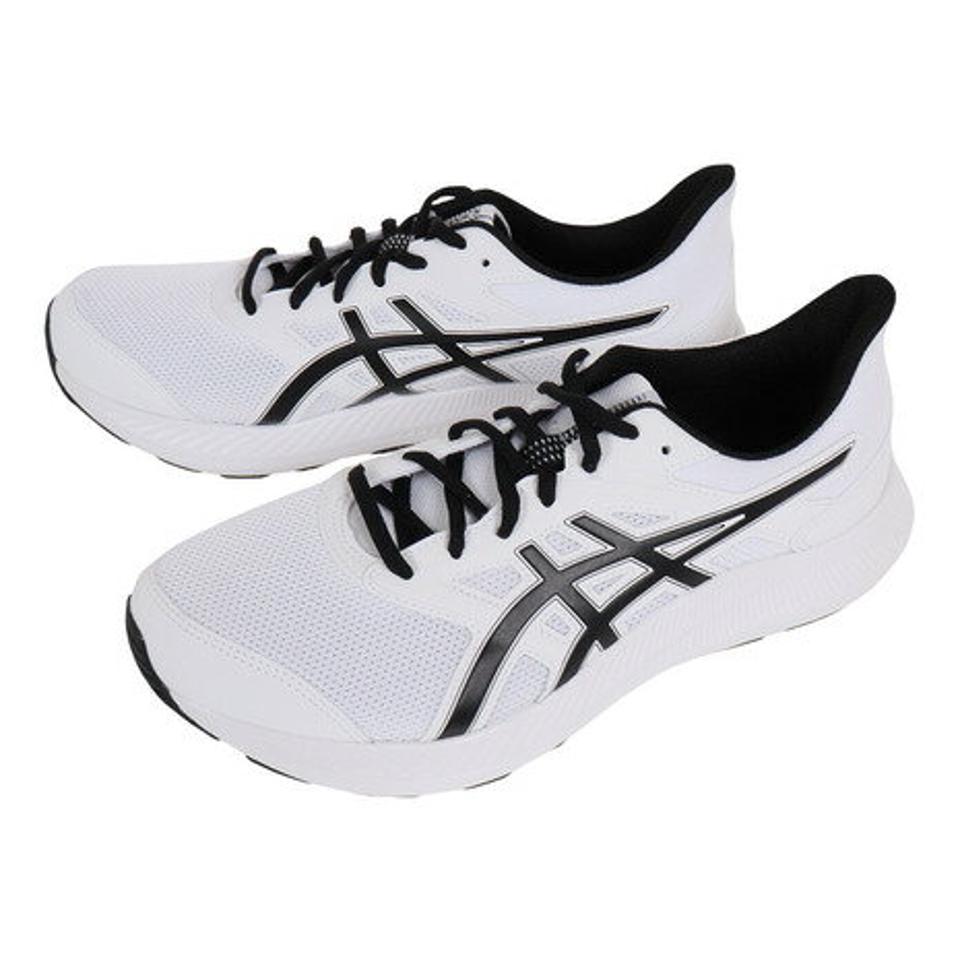 【7/17 9:59までエントリーでP5倍！】アシックス（ASICS）（メンズ）ランニングシューズ ジョルト 4 ホワイト ブラック 1011B602.101 スニーカー トレーニング ウォーキング 快適 部活 登校