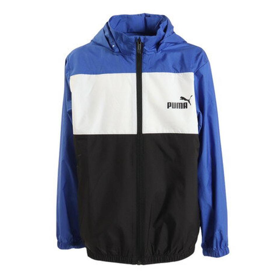 プーマ（PUMA）（キッズ）ボーイズ ESS+ カラーブロック ウィンドブレーカー 849664 92 BLU