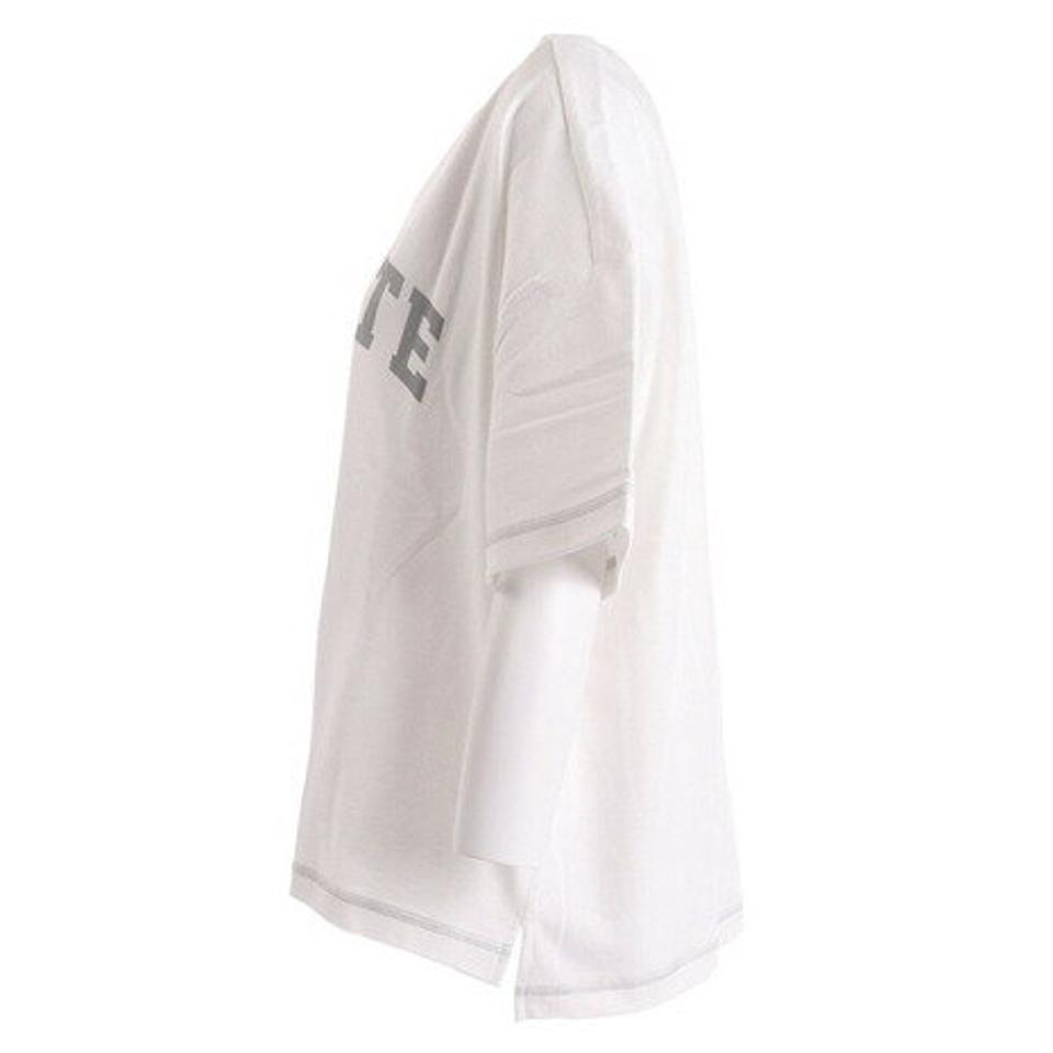 エルケクス（ELKEX）（レディース）オーガニックコットン100% プリントTシャツ EKL2SP4147 WHT