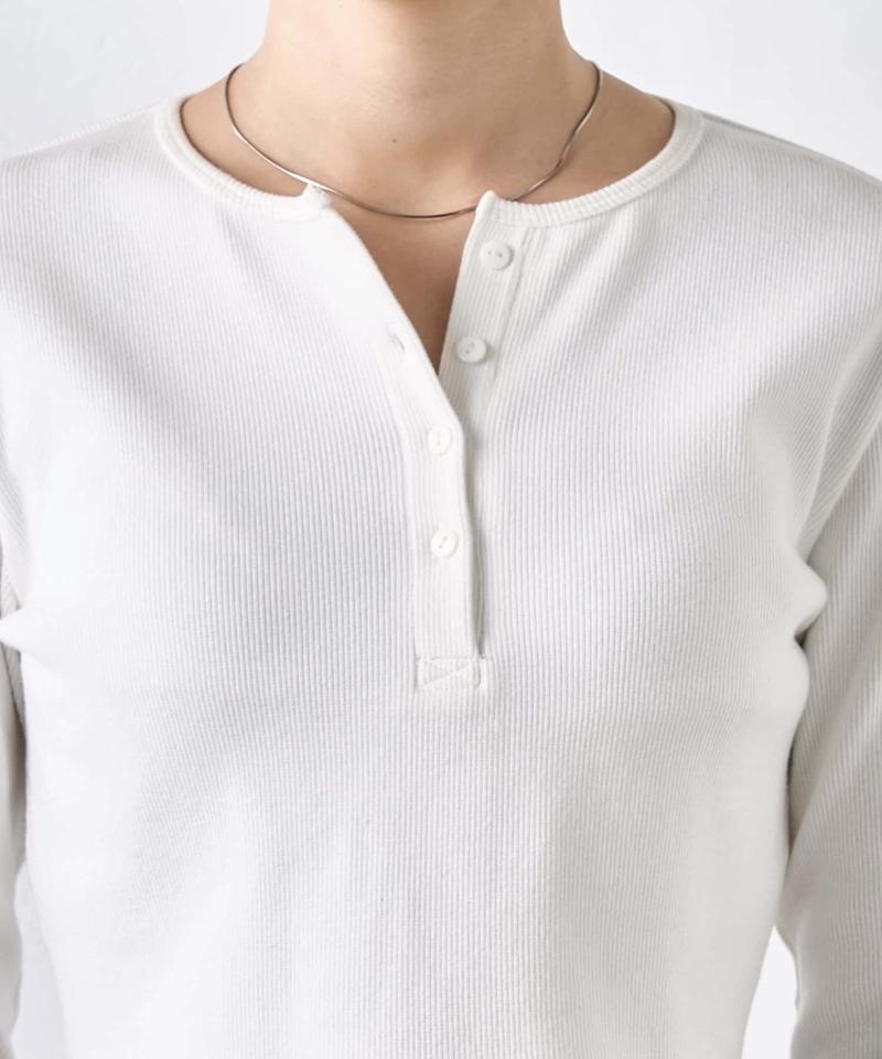 【WEB限定】ヘンリーネックショートトップス