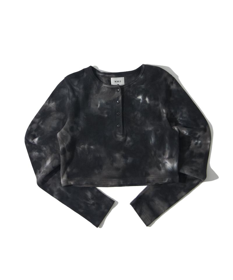 【WEB限定】ヘンリーネックショートトップス