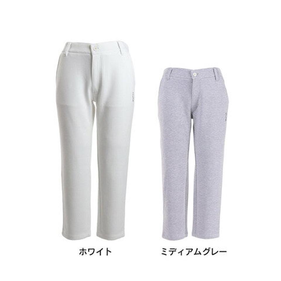 クランク（CLUNK）（レディース）ゴルフウェア ストレッチ 保温 発熱 通年 ダンボール リラックス 9分丈イージテーパードパンツ CL5LUD14