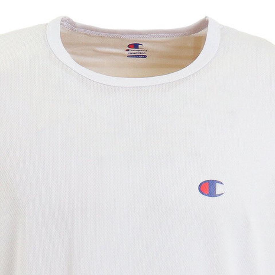 チャンピオン（CHAMPION）（メンズ）半袖Tシャツ メンズ ヘザーメッシュクルーネック CM1-T303S010