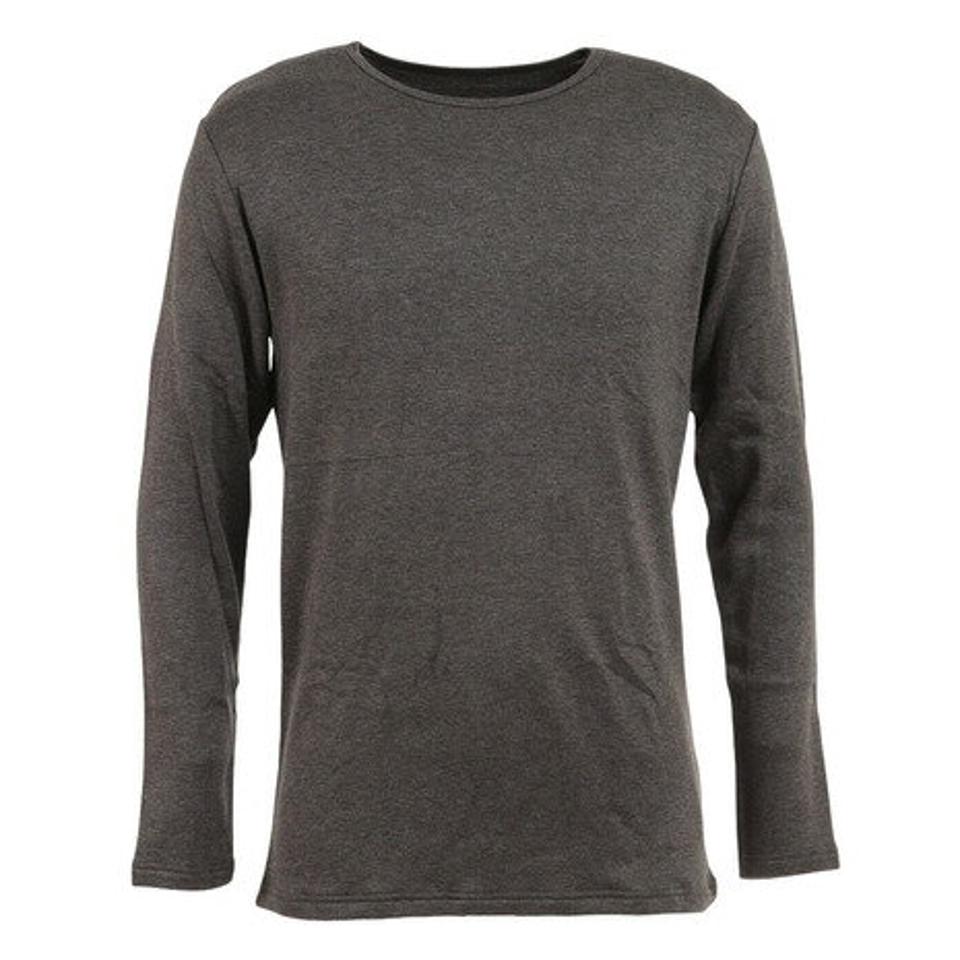 【2点10%OFFクーポン 2/17まで】その他ブランド（OTHER BRAND）（メンズ）ヒートクロス厚手クルーシャツ 891NN2GC0276 GRY