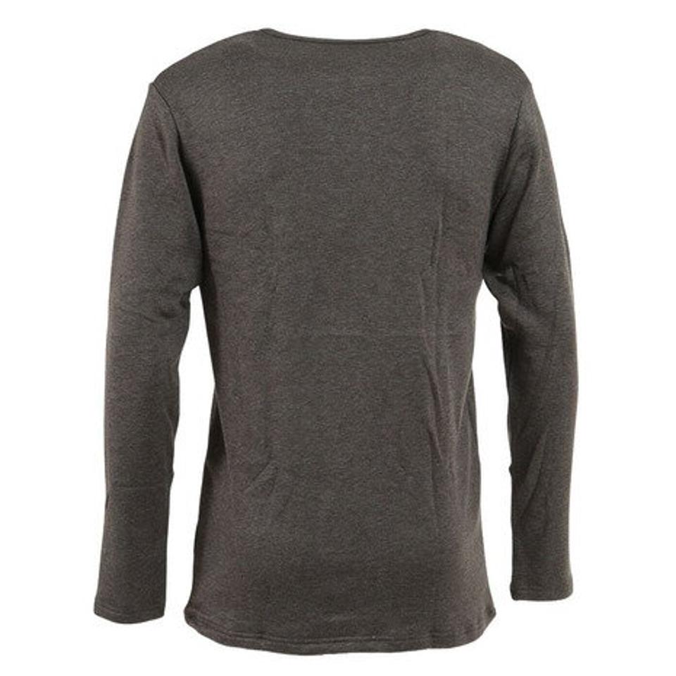 【2点10%OFFクーポン 2/17まで】その他ブランド（OTHER BRAND）（メンズ）ヒートクロス厚手クルーシャツ 891NN2GC0276 GRY
