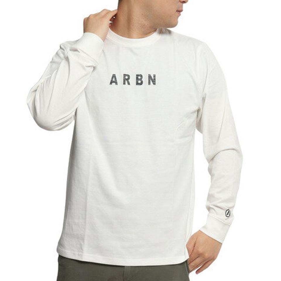 エーアールビーエヌ（ARBN）（メンズ）長袖Tシャツ バックプリント AB2022AWMAPP008WHT