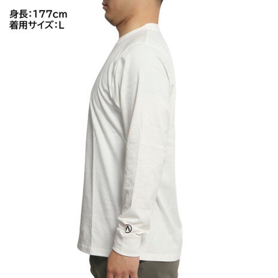エーアールビーエヌ（ARBN）（メンズ）長袖Tシャツ バックプリント AB2022AWMAPP008WHT