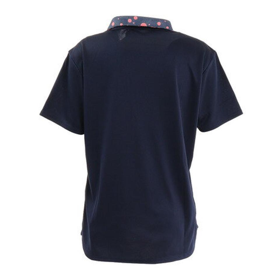 ウィッテム（HUITIEME）（レディース）テニス UVカット ドライプラス プリント ポロシャツ HU20FLS733052NVY