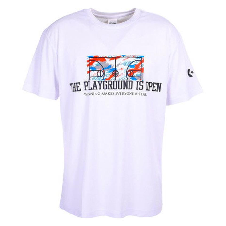 コンバース（CONVERSE）（メンズ）バスケットボールウェア プリントTシャツ CB231363-1100