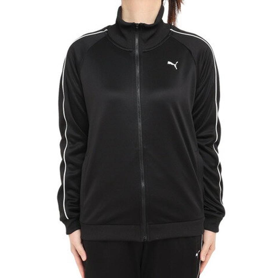 【6/5 24h限定 エントリー＆対象4店舗買い回りで最大P10倍！】プーマ（PUMA）（レディース）ジャージ レディース ニットジャケット 522627 01 BLK