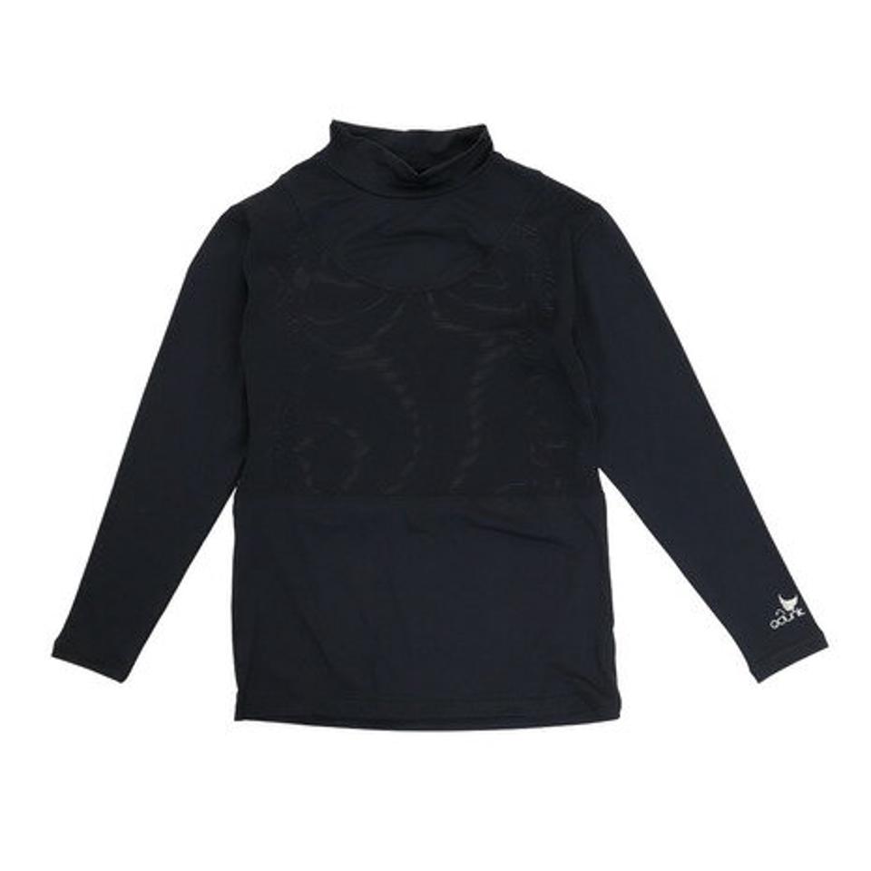 クランク（CLUNK）（レディース）冷感 ハイネックアンダーシャツ CL5MUU10 NVY
