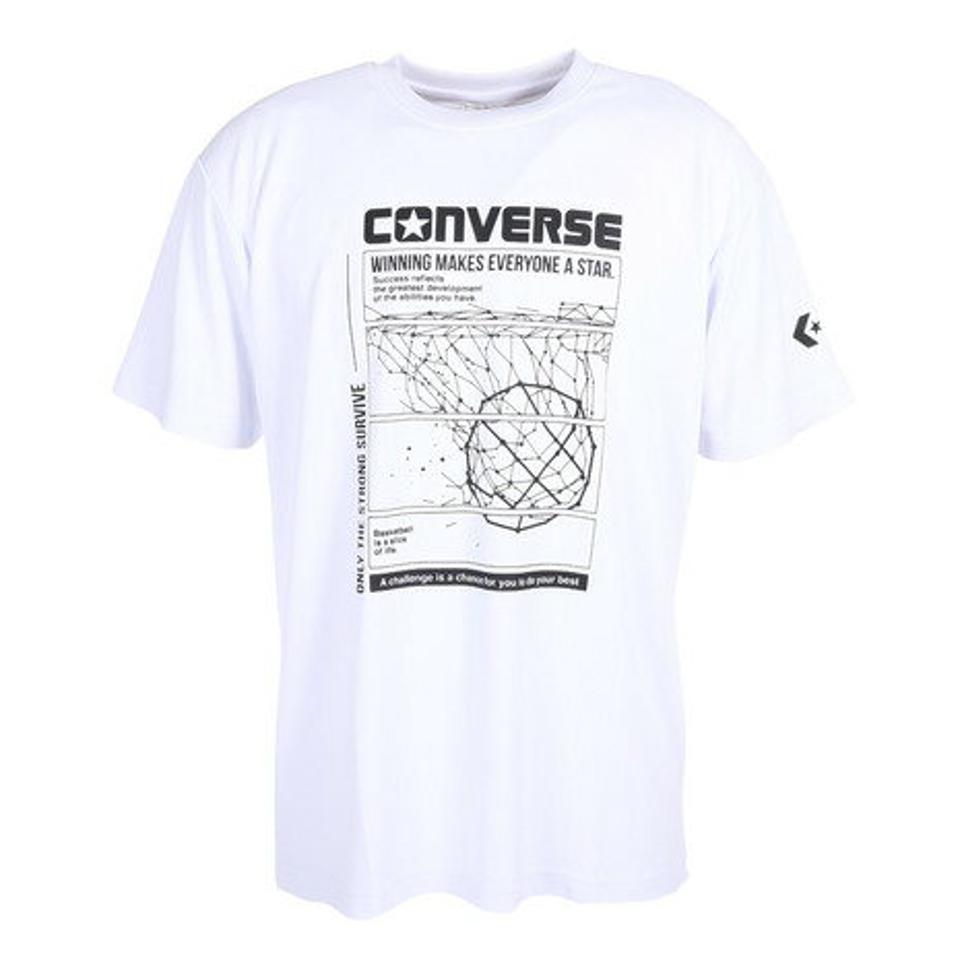 コンバース(CONVERSE)(メンズ)バスケットボールウェア プリントTシャツ CB231362