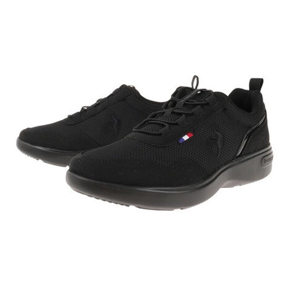 ルコック スポルティフ（le coq sportif）（レディース）スニーカー ラ ローヌ ブラック QL3VJC05BK スポーツ シューズ 3E相当 消臭 軽量 厚底 日常履き 軽快