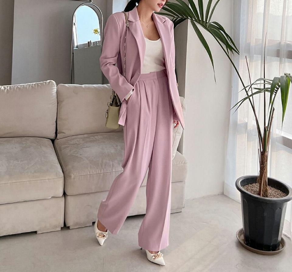 ホックツータックスラックス・p001784 レディース 【pt】パンツ ロング丈 スラックス 単色 無地 シンプル ベーシック ツータック カラーパンツ 春 夏 秋 冬 オフィスカジュアル パステル 大人 韓国ファッション MKT