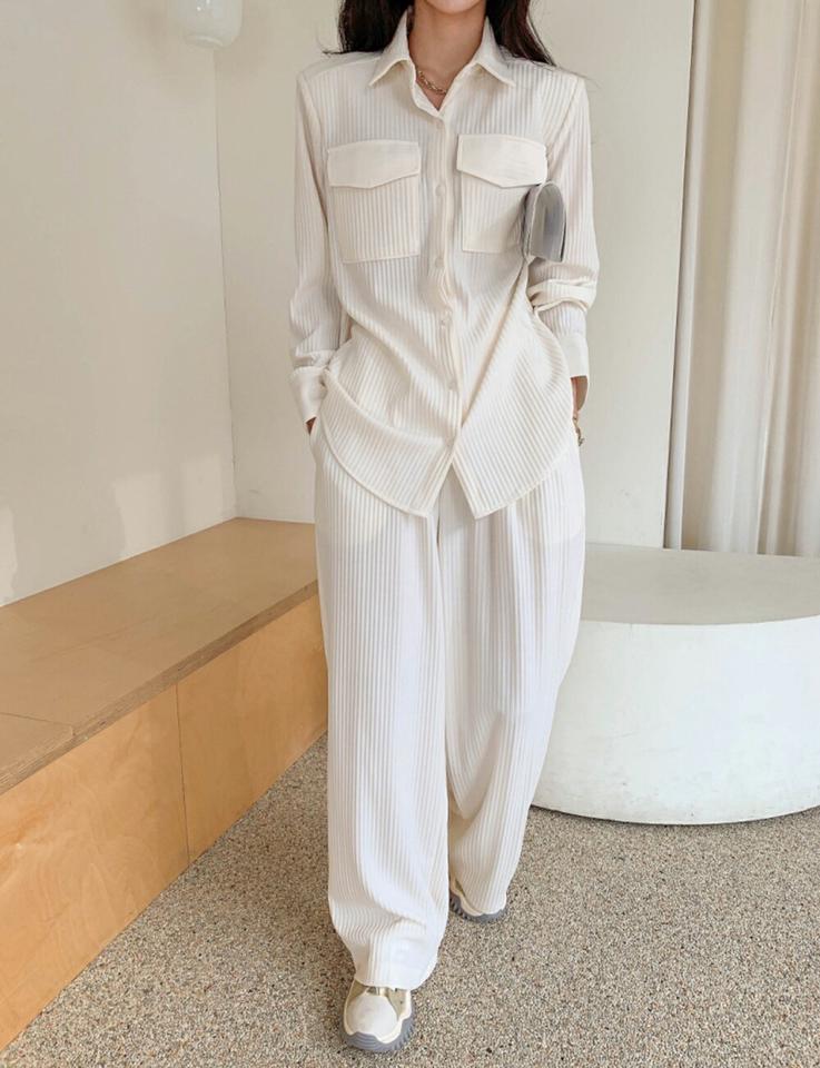 バックゴムプリーツタックパンツ・p002106 レディース 【pt】パンツ ロング丈 ワイド 単色 無地 シンプル ベーシック バックゴム プリーツ タック 春 夏 秋 冬 フルレングス カジュアル ラフ かわいい 可愛い 韓国ファッション MKT