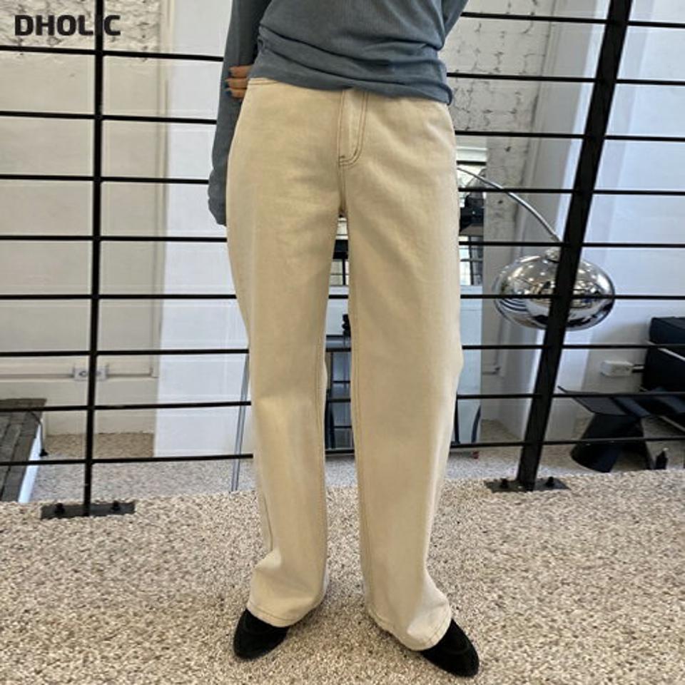 コットンワイドパンツ・p002477 レディース 【pt】パンツ ロング丈 単色 無地 シンプル ベーシック コットン 綿 ワイド フルレングス 春 夏 秋 冬 カジュアル ラフ 白 ホワイト 韓国ファッション MKT