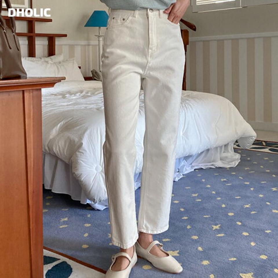 【10%OFF】アイボリーコットンパンツ・p002390 レディース 【pt】パンツ ロング丈 単色 無地 シンプル ベーシック コットン 綿 長ズボン ズボン 春 夏 秋 冬 コットン 綿 カジュアル ラフ ストレート 韓国ファッション MKT kw