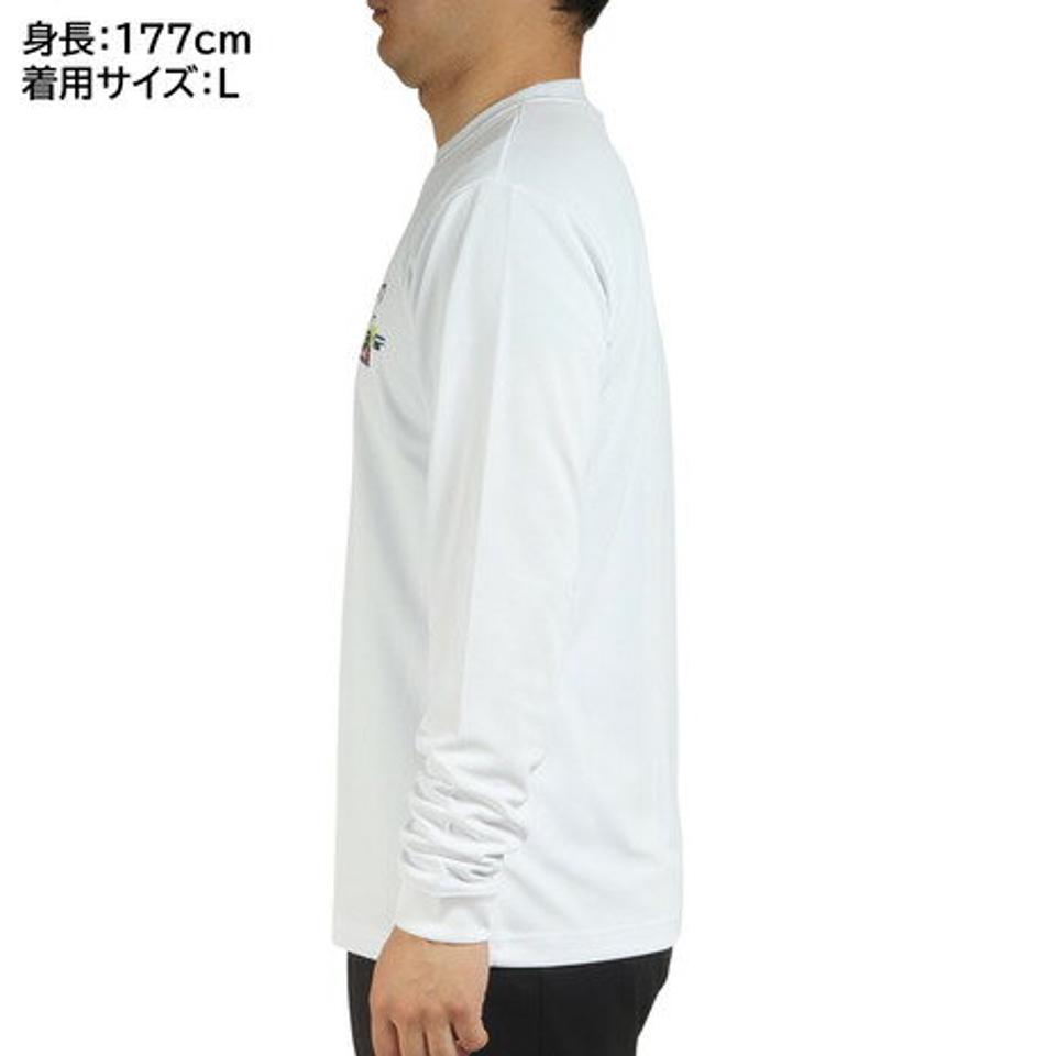 【10%OFFクーポン 2/16まで】スポルディング（SPALDING）（メンズ）バスケットボールウェア ロンT 長袖Tシャツ デジタルノイズロゴ SMT22117WH
