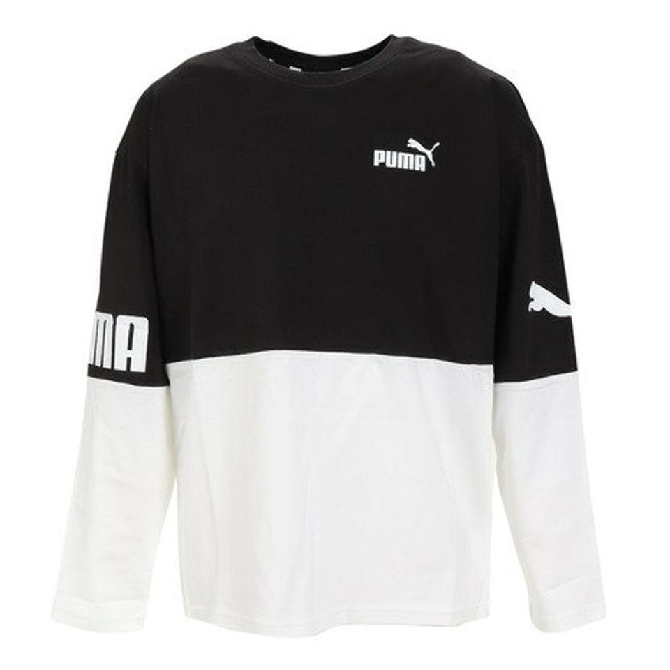 【6/5 24h限定 エントリー＆対象4店舗買い回りで最大P10倍！】プーマ（PUMA）（メンズ）長袖Tシャツ メンズ POWER 674925 01 BLK