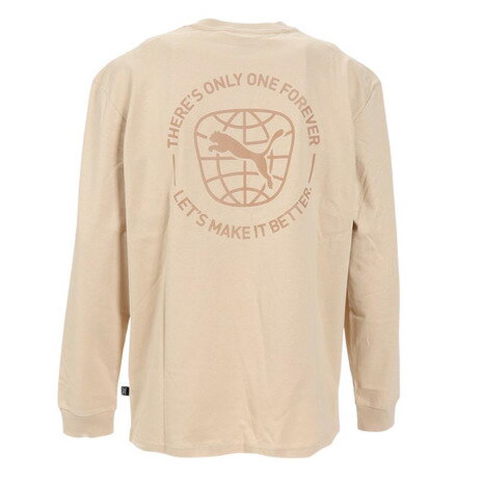 プーマ（PUMA）（メンズ）長袖Tシャツ メンズ バックプリント プリントTシャツ 674897 88 KNR