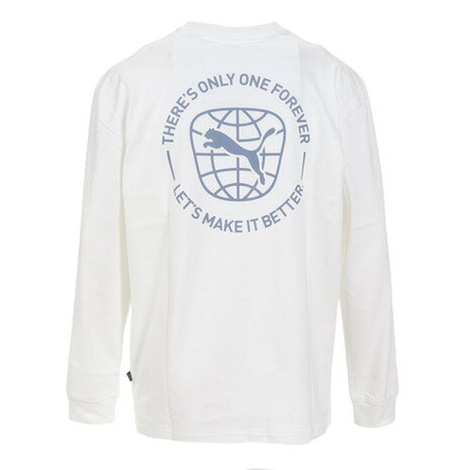 【6/5 24h限定 エントリー&対象4店舗買い回りで最大P10倍!】プーマ(PUMA)(メンズ)長袖Tシャツ メンズ バックプリントプリントTシャツ 674897