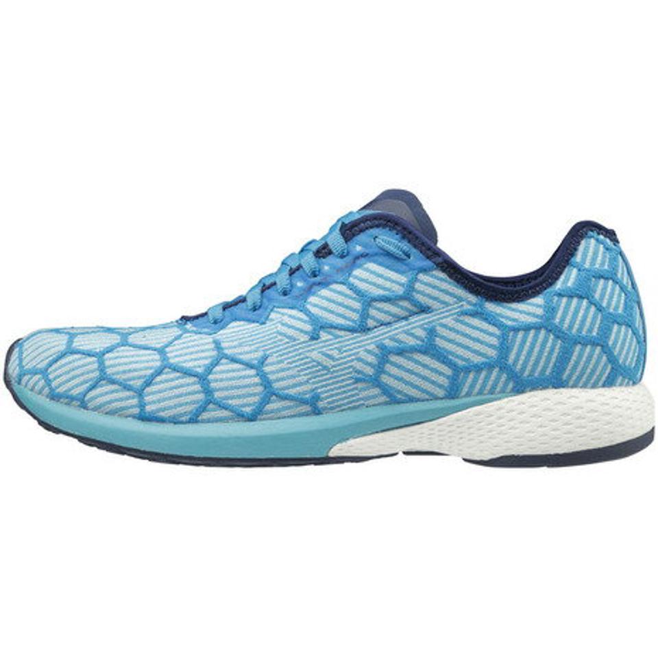 ミズノ（MIZUNO）（レディース）ランニングシューズ ウェーブエアロ 18 WAVE AERO 18 ブルーホワイト J1GB203721 スニーカー ジョギングシューズ