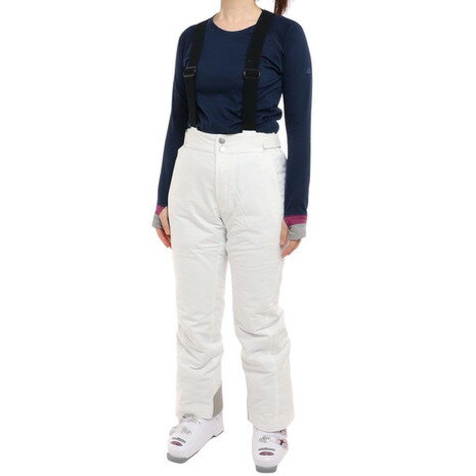 デサント(DESCENTE)(レディース)22-23 スキー パンツ スキーウェア ラクシングパンツ DWWUJD76X SPW ホワイト ウェスト調節 保温