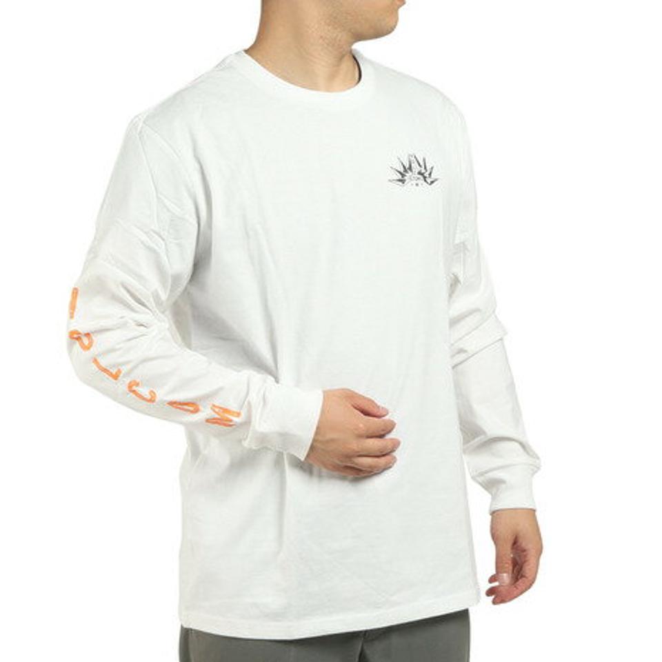 【3/25 24h限定 エントリー＆対象3店舗買い回りで最大P10倍！】ボルコム（Volcom）（メンズ）FOLDEN 長袖Tシャツ 22 AF632204 WHT