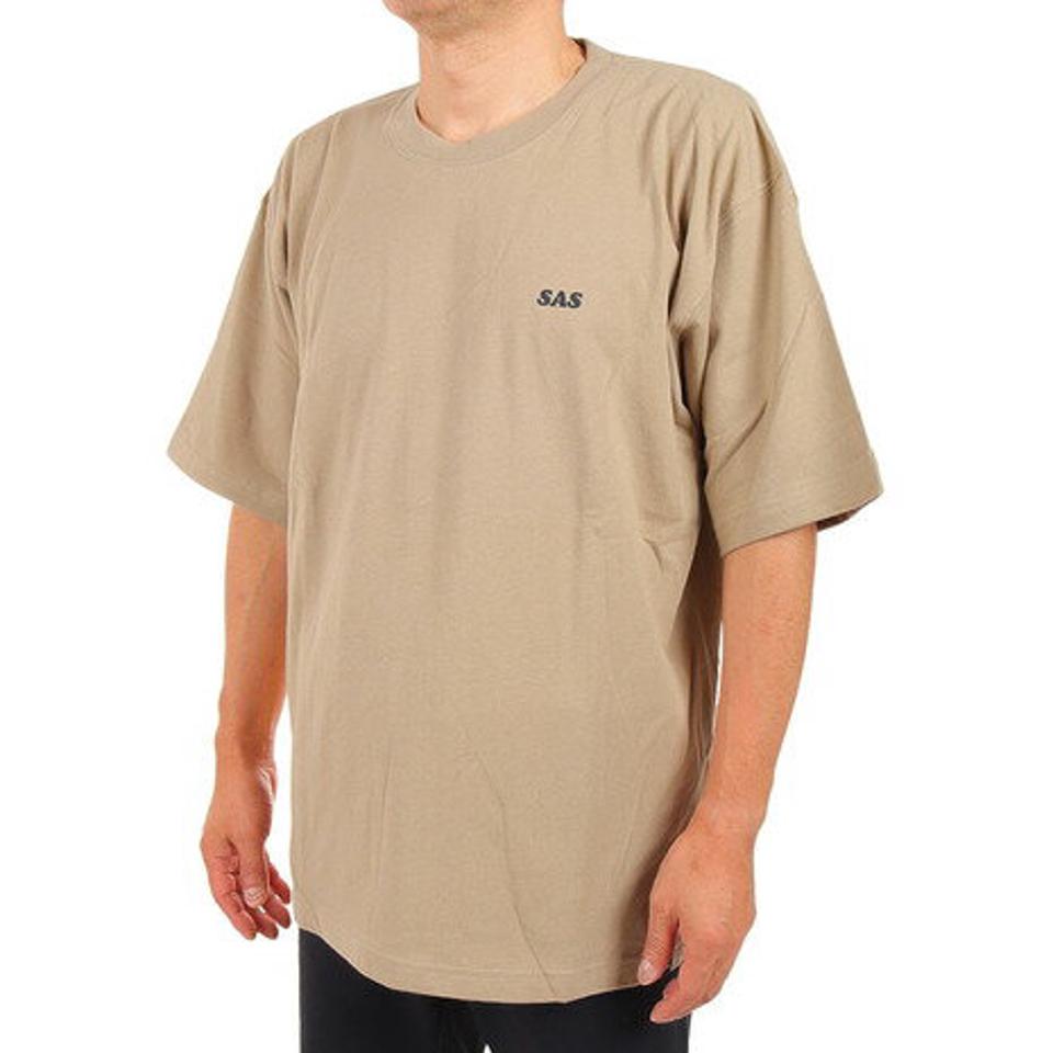 エスエーエス（SAS）（メンズ）半袖プリントTシャツ サーフ SAS2147201-20:BEIGE