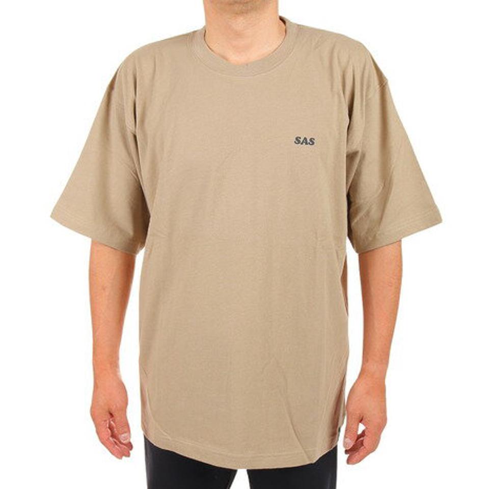 エスエーエス（SAS）（メンズ）半袖プリントTシャツ サーフ SAS2147201-20:BEIGE