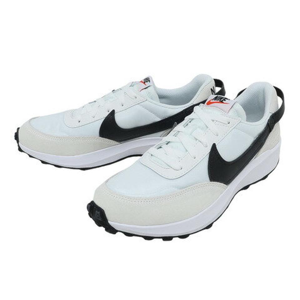 ナイキ（NIKE）（メンズ）スニーカー スポーツシューズ ワッフル デビュー ホワイト DH9522-103 快適 スエード 学生 登校 通学 街履き普段履き カジュアル