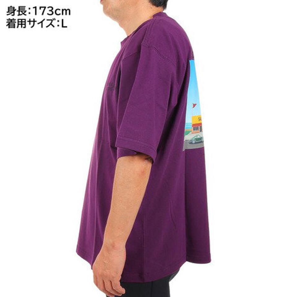 エスエーエス（SAS）（メンズ）半袖プリントTシャツ シティ SAS2147200-89:PURPLE