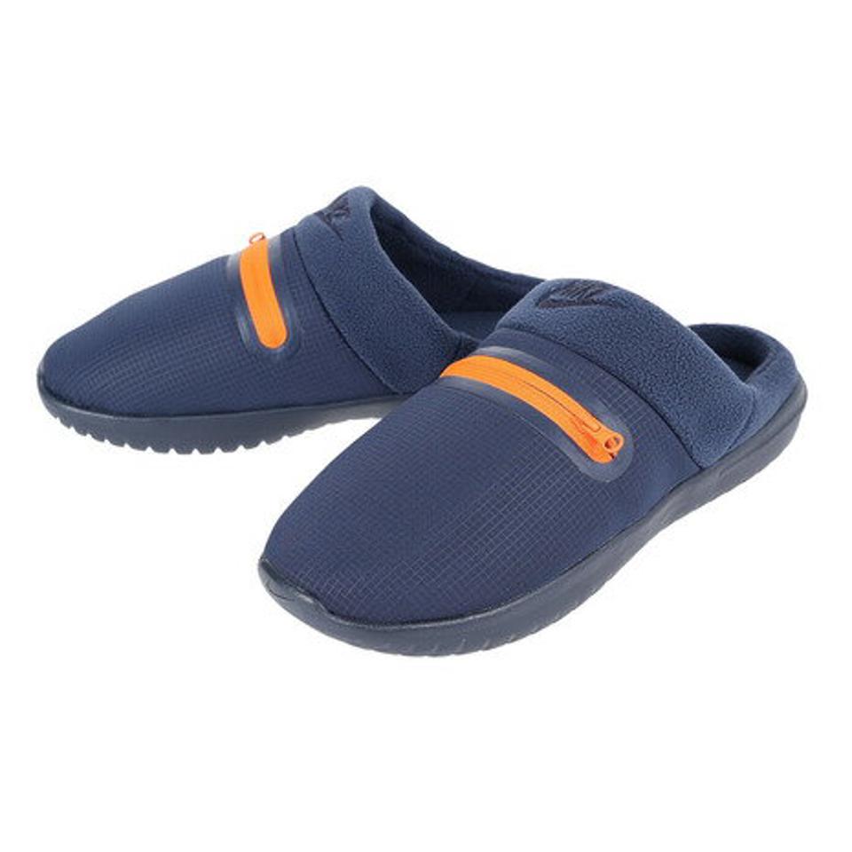 ナイキ（NIKE）（メンズ）スニーカー バロウ ネイビー オレンジ DC1456-400 スポーツ シューズ スリップオン サンダル キャンプ 室内 室外 裏フリース