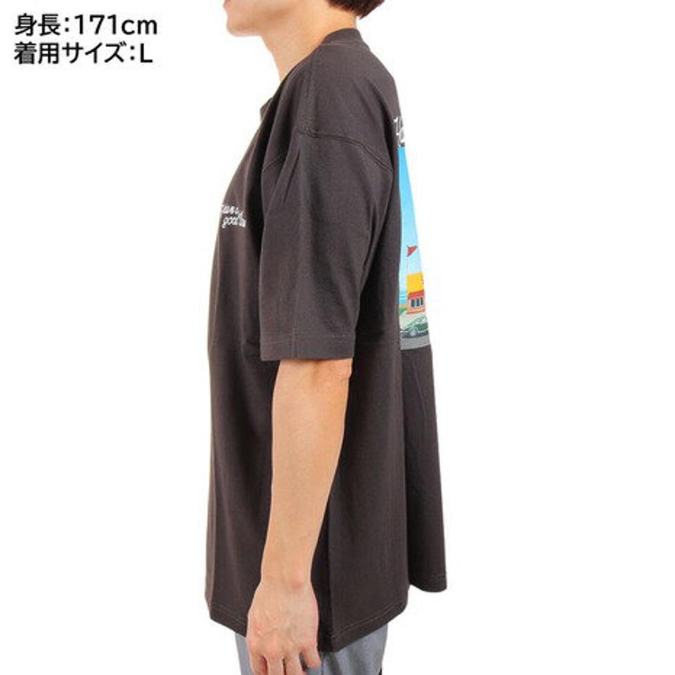 エスエーエス（SAS）（メンズ）半袖プリントTシャツ シティ SAS2147200-17:CHARCOAL