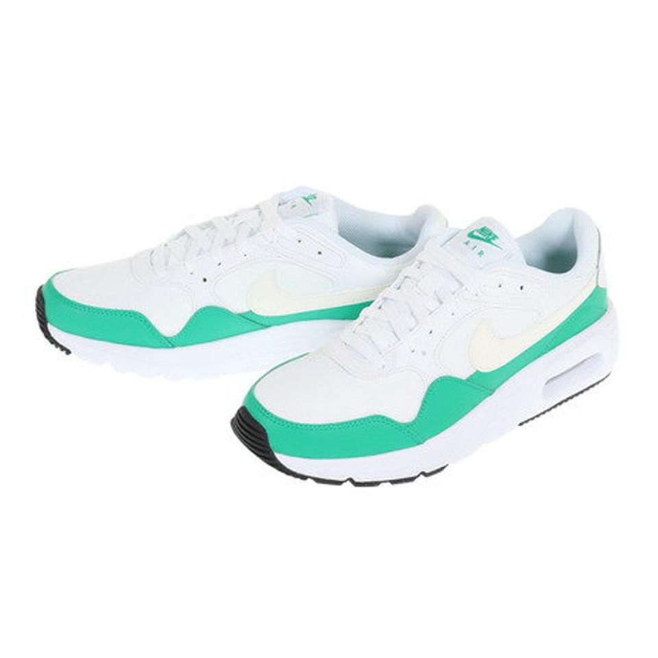 ナイキ（NIKE）（メンズ）スニーカー エア マックス SC ホワイト グリーン CW4555-110 スポーツ カジュアル タウン シューズ デイリーユース 通勤 通学