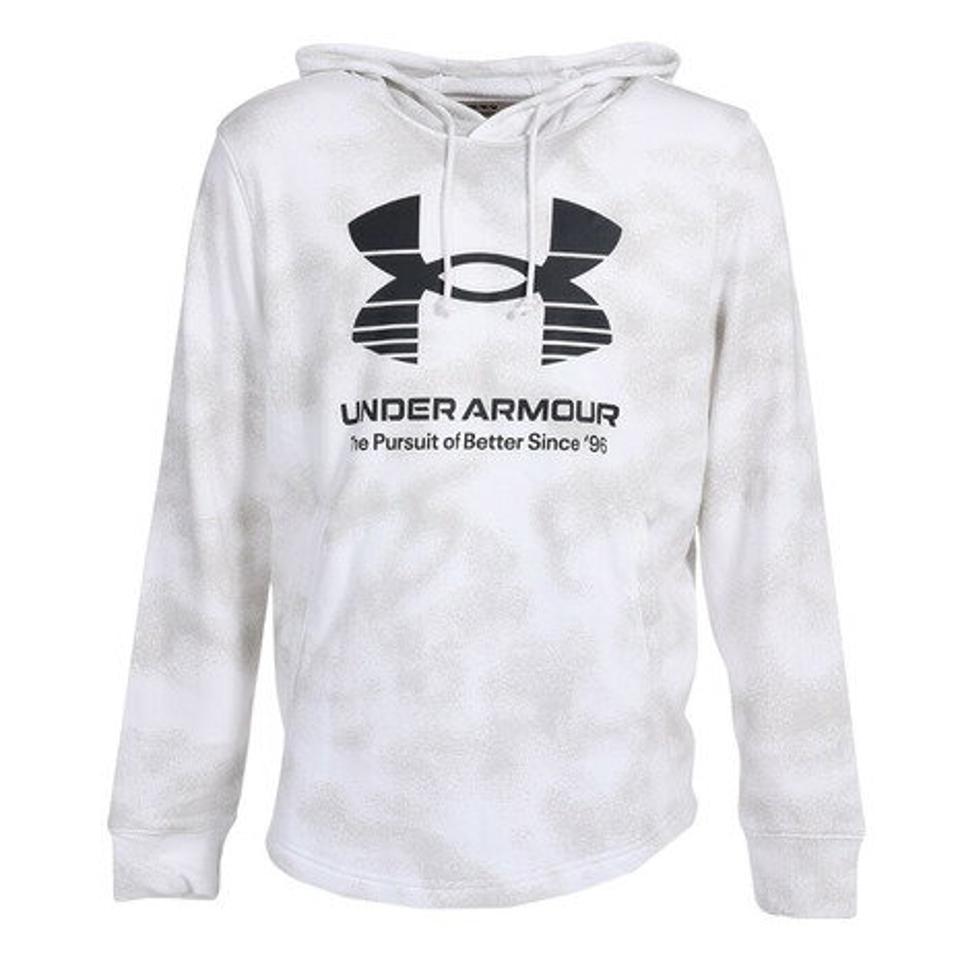 アンダーアーマー（UNDER ARMOUR）（メンズ）プルオーバー 裏毛 フード付き パーカー UAライバルテリー フーディ1377185 100