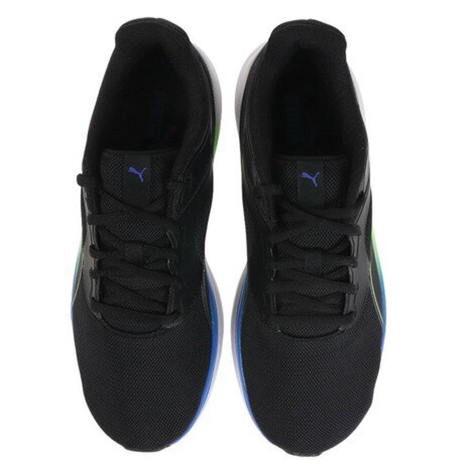 プーマ（PUMA）（メンズ）ランニングシューズ トランスポート ブラック ブルー 37702817 スニーカー ジョギング スポーツ トレーニング 日常履き 部活