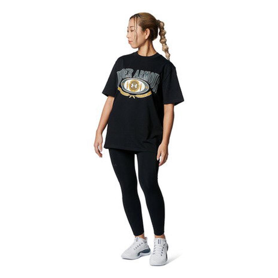 アンダーアーマー（UNDER ARMOUR）（レディース）半袖Tシャツ レディース UAヘビーウエイト カレッジロゴ 1378312 001