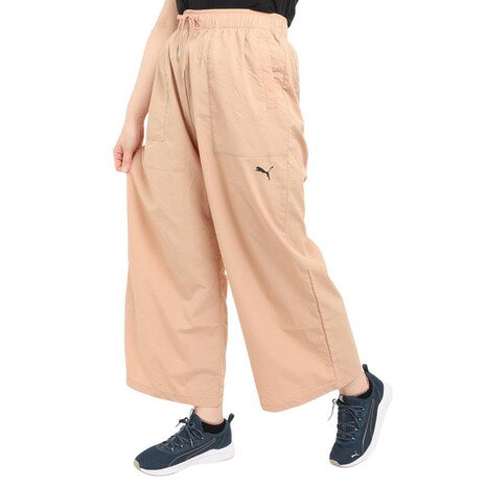 【6/5 24h限定 エントリー&対象4店舗買い回りで最大P10倍!】プーマ(PUMA)(レディース)ウーブン ワイド クロップドパンツ 674945 89 BRW