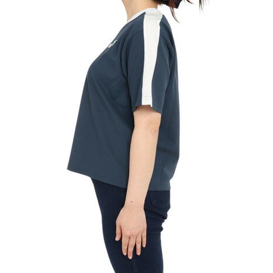 プーマ（PUMA）（レディース）半袖Tシャツ レディース CORE HERITAGE 674951 16 NVY