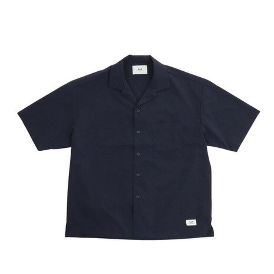 【10%OFFクーポン 3/23まで】エスエーエス（SAS）（メンズ）ドライストレッチ半袖シャツ SAS2145100-79 NAVY