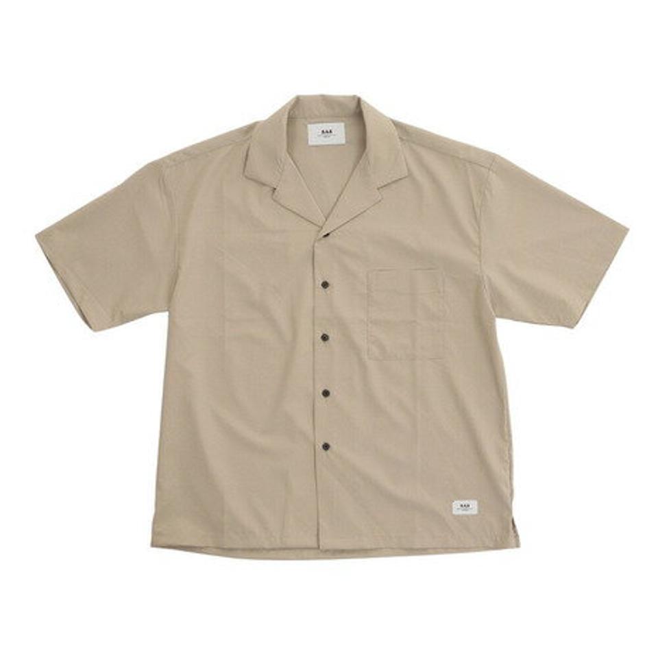 【10%OFFクーポン 2/15まで】エスエーエス（SAS）（メンズ）ドライストレッチ半袖シャツ SAS2145100-20 BEIGE