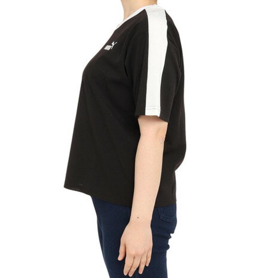 プーマ（PUMA）（レディース）半袖Tシャツ レディース 黒 CORE HERITAGE 674951 01 BLK