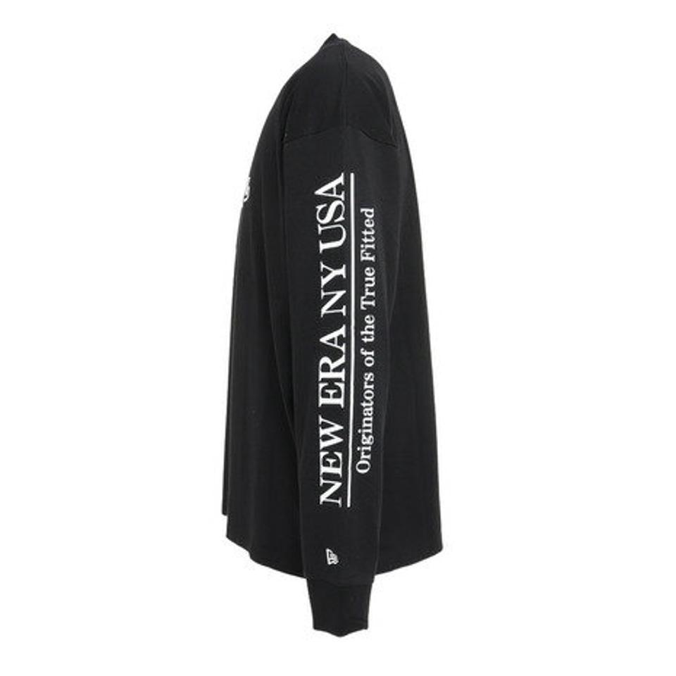 【10％OFFクーポン! 23日迄】ニューエラ（NEW ERA）（メンズ、レディース）長袖 オーバーサイズド コットン Tシャツ Script Logo 13330995