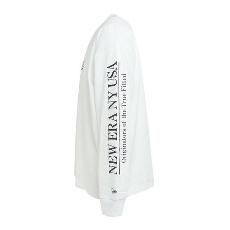 ニューエラ（NEW ERA）（メンズ、レディース）長袖 オーバーサイズド コットン Tシャツ Script Logo 13330994