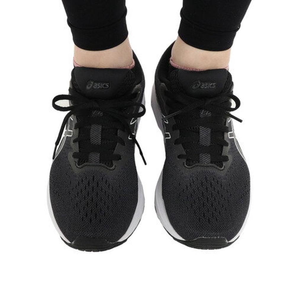 アシックス（ASICS）（レディース）ランニングシューズ GT-1000 11 ワイド ブラック 1012B196.001 スニーカー ジョギング ジム トレーニング 日常履き