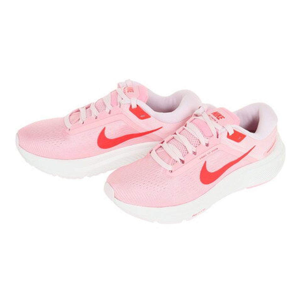 ナイキ（NIKE）（レディース）ランニングシューズ WMNS エア ズーム ストラクチャー ピンク DA8570-600 スニーカー トレーニング ジョキング 部活 陸上