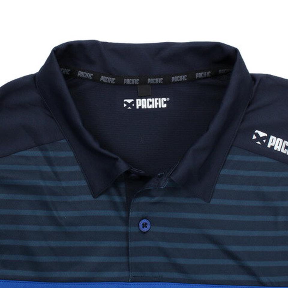 パシフィック(PACIFIC)(メンズ)テニス ドライプラス CAゲームポロボーダー PT19SM404 NVY