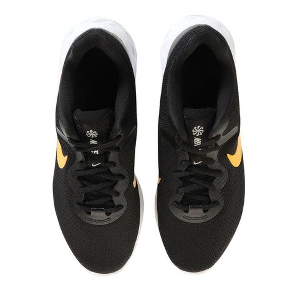 ナイキ（NIKE）（メンズ）ランニングシューズ レボリューション 6 NN ブラック 黒 DC3728-013 スニーカー ジョギング 長距離 部活 通勤 通学 シンプル
