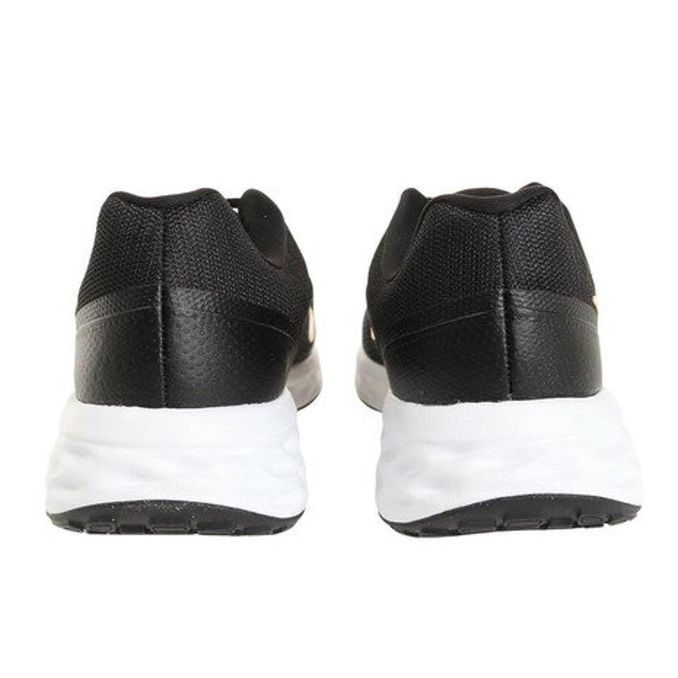 ナイキ（NIKE）（メンズ）ランニングシューズ レボリューション 6 NN ブラック 黒 DC3728-013 スニーカー ジョギング 長距離 部活 通勤 通学 シンプル